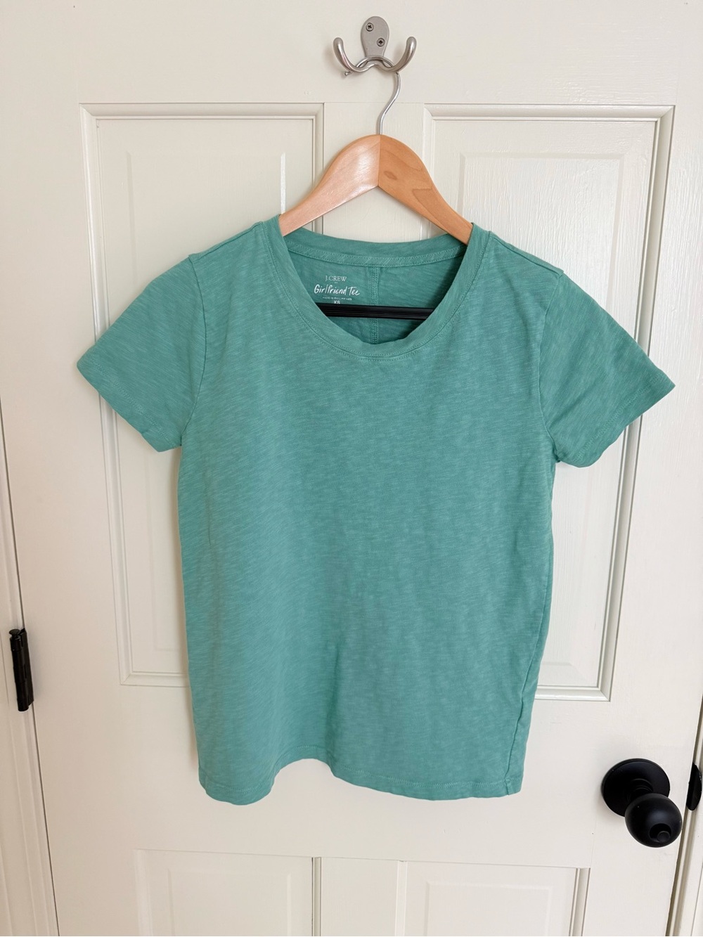 J. Crew Girlfriend Tee - Green Crew Neck T-Shirt